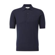 Katoenen Poloshirt Klassieke Stijl Lardini , Blue , Heren