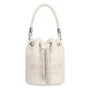 Mini Bucket Bag van leer Marc Jacobs , White , Dames