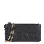 Pre-owned Leather wallets Jimmy Choo Pre-owned , Black , Dames