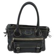 Pre-owned Leather handbags Chloé Pre-owned , Black , Dames