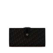 Pre-owned Canvas wallets Dior Vintage , Black , Dames