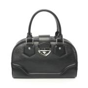 Pre-owned Leather handbags Louis Vuitton Vintage , Black , Dames