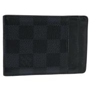 Pre-owned Canvas wallets Louis Vuitton Vintage , Black , Dames