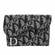 Pre-owned Leather wallets Dior Vintage , Black , Dames