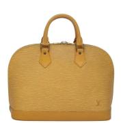 Pre-owned Leather handbags Louis Vuitton Vintage , Yellow , Dames