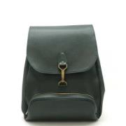 Pre-owned Leather backpacks Louis Vuitton Vintage , Green , Dames