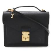 Pre-owned Leather louis-vuitton-bags Louis Vuitton Vintage , Black , D...