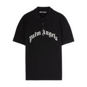 Zwarte T-shirts en Polos Palm Angels , Black , Heren