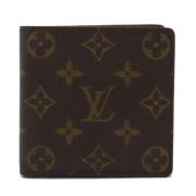 Pre-owned Canvas wallets Louis Vuitton Vintage , Brown , Heren