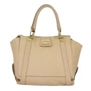 Pre-owned Leather handbags Chloé Pre-owned , Beige , Dames