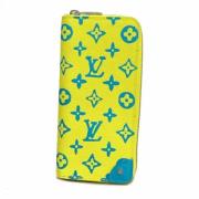 Pre-owned Canvas wallets Louis Vuitton Vintage , Yellow , Dames