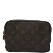 Pre-owned Canvas clutches Louis Vuitton Vintage , Brown , Dames