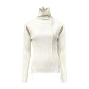 Witte Coltrui met Uitgesneden Details MM6 Maison Margiela , White , Da...