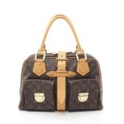 Pre-owned Canvas handbags Louis Vuitton Vintage , Brown , Dames