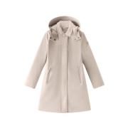 Tech Softshell Bruine Trenchcoat Woolrich , Beige , Dames