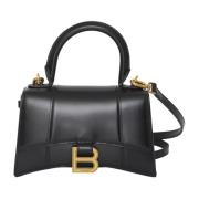 Hourglass XS Top Handle Bag Balenciaga , Black , Dames