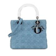 Pre-owned Denim handbags Dior Vintage , Blue , Dames