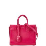 Pre-owned Leather handbags Yves Saint Laurent Vintage , Pink , Dames