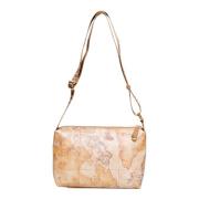 Geometrisch Patroon Schoudertas Alviero Martini 1a Classe , Beige , Da...