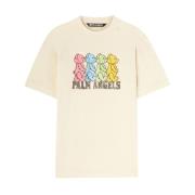 Witte T-shirts en Polos Palm Angels , White , Heren