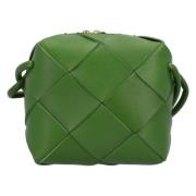 Leather shoulder-bags Bottega Veneta , Green , Dames