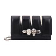 The Slash Leren Clutch Alexander McQueen , Black , Dames