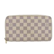 Pre-owned Canvas wallets Louis Vuitton Vintage , Beige , Dames