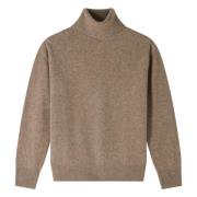 Hoge Kraag Yak Wol Trui A.p.c. , Beige , Dames