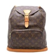 Pre-owned Canvas backpacks Louis Vuitton Vintage , Brown , Dames