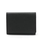 Pre-owned Leather wallets Louis Vuitton Vintage , Black , Heren