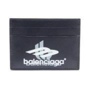 Pre-owned Leather wallets Balenciaga Vintage , Black , Heren