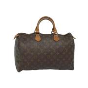 Pre-owned Canvas handbags Louis Vuitton Vintage , Brown , Dames