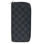 Pre-owned Canvas wallets Louis Vuitton Vintage , Black , Dames