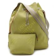 Pre-owned Canvas backpacks Louis Vuitton Vintage , Green , Dames