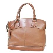 Pre-owned Leather handbags Louis Vuitton Vintage , Brown , Dames