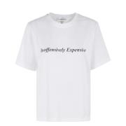 Stijlvolle Tee met Pakkende Slogan Victoria Beckham , White , Dames