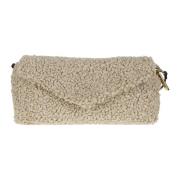 Zachte leren clutch met afneembare band Avenue 67 , Beige , Dames