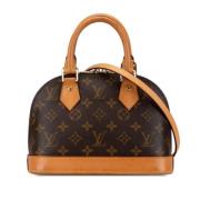 Pre-owned Canvas handbags Louis Vuitton Vintage , Brown , Dames