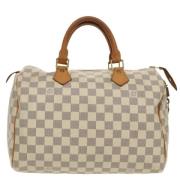 Pre-owned Canvas louis-vuitton-bags Louis Vuitton Vintage , White , Da...