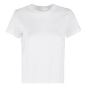 Essentiële Shrunken Tee T by Alexander Wang , White , Dames