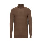 Bruine Kasjmier Trui Brioni , Brown , Heren