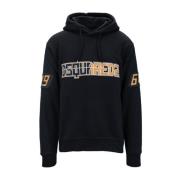 Hoodie met geborduurd logo Dsquared2 , Black , Heren