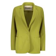 Klassieke Blazer met Reverskraag Herno , Green , Dames