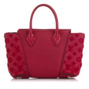 Pre-owned Leather louis-vuitton-bags Louis Vuitton Vintage , Red , Dam...