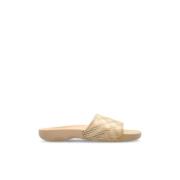 Duik Slides Burberry , Beige , Dames