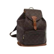 Pre-owned Canvas backpacks Louis Vuitton Vintage , Brown , Dames