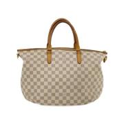 Pre-owned Canvas handbags Louis Vuitton Vintage , Beige , Dames