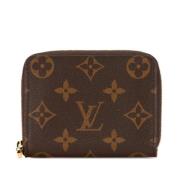 Pre-owned Leather wallets Louis Vuitton Vintage , Brown , Dames