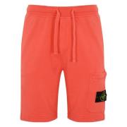 Rode katoenen Bermuda shorts Stone Island , Red , Heren