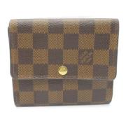 Pre-owned Canvas wallets Louis Vuitton Vintage , Brown , Dames